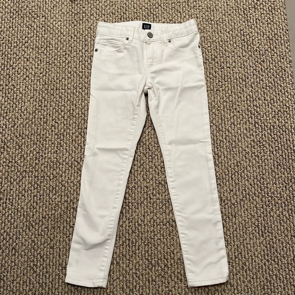 Gap Girls Size 7 Regular White Jeans